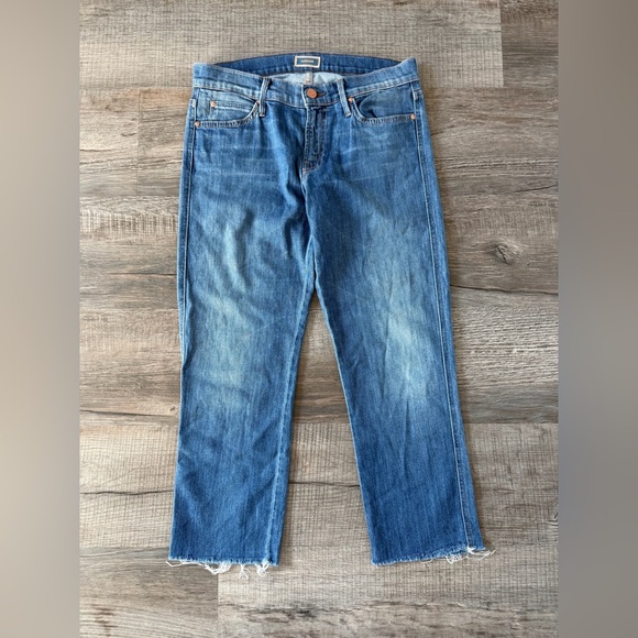 MOTHER The Crop Rascal Fray Tea For Two 27 - Picture 3 of 6